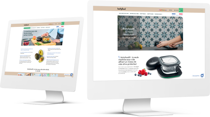 Site web vitrine et e-commerce