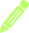 pictogramme vert crayon