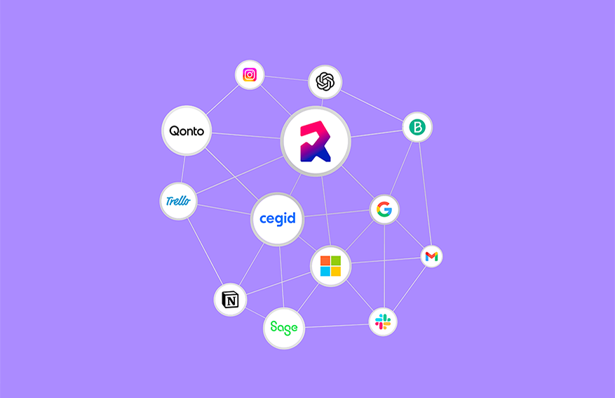 Map avec logos des API utilisées